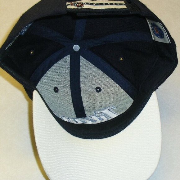 Tennessee Titans Script Logo Mens Adjustable Strapback hat New Nfl - Picture 2 of 4